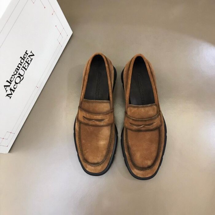 Alexander McQueen Suede Platform Loafer In Different Colors