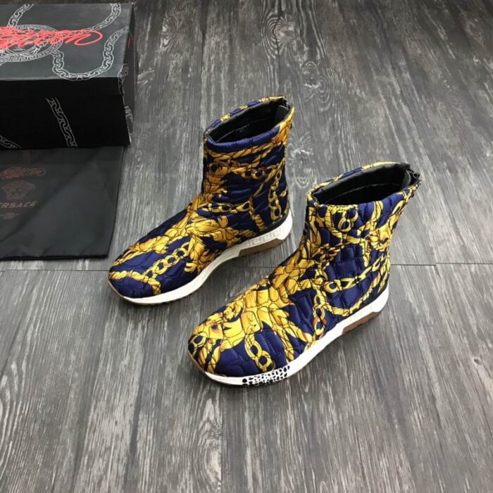 Versace Padded Quilted Sock Boots