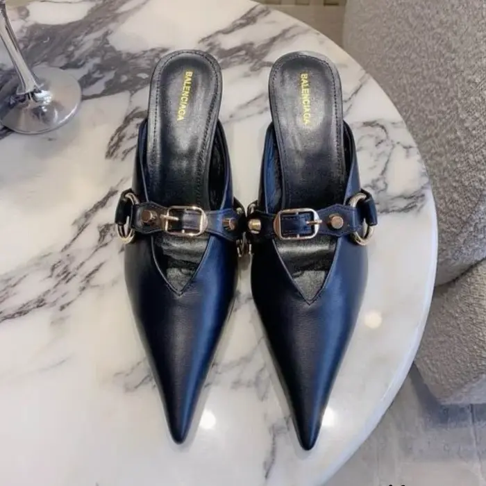 Balenciaga Heels With Gold Tone In 2 Colors
