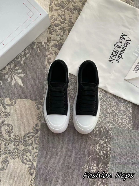 Alexander McQueen Deck Skate Plimsoll Lace Up Sneakers