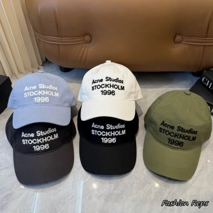 Acne Studios Stockholm 1996 Embroidered Baseball Cap In Different Colors
