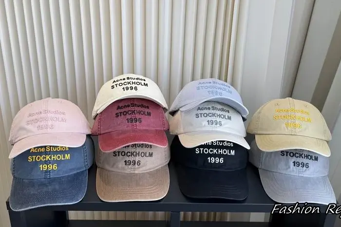 Acne Studios Stockholm 1996 Embroidered Washed Baseball Cap In Different Colors