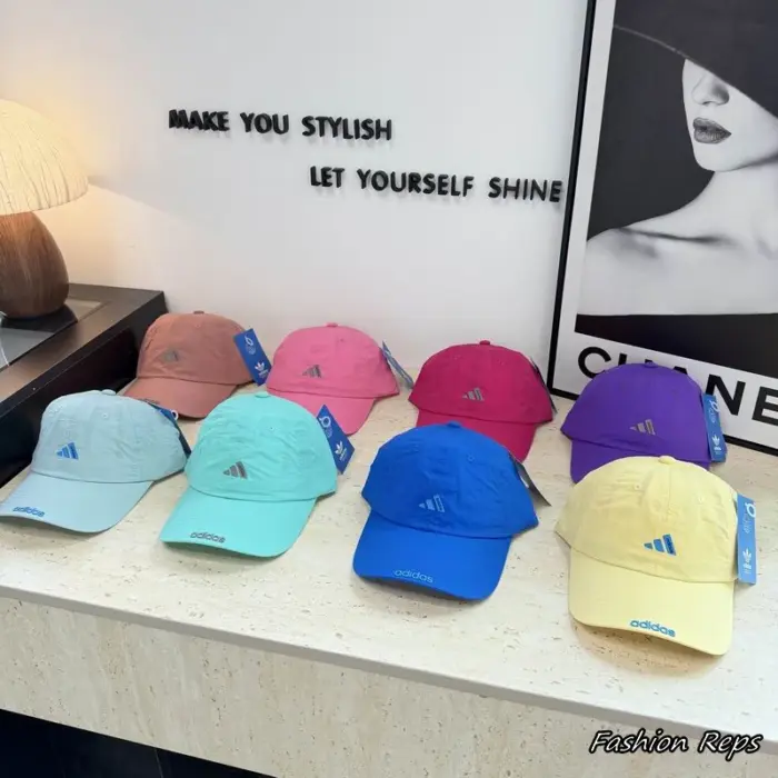 Adidas Lightweight Nylon Performance Baseball Cap In Different Colors