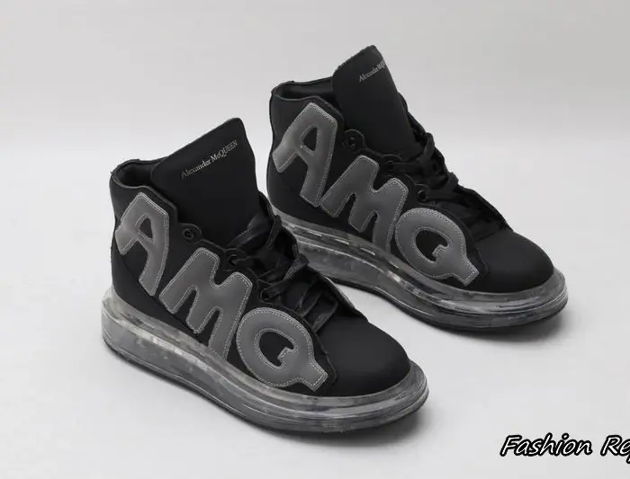 Alexander McQueen High Top AMQ Sneakers In 2 Colors