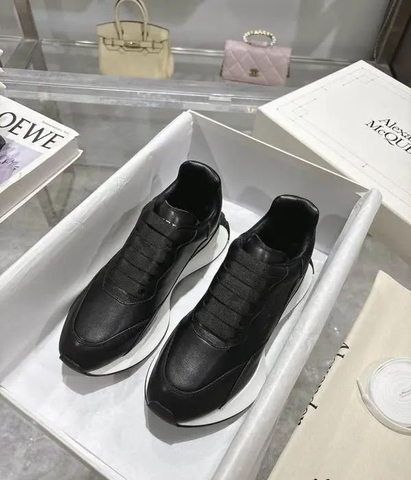 Alexander McQueen Sprint Runner Sneakers With Signature Athletic Luxury Detailing