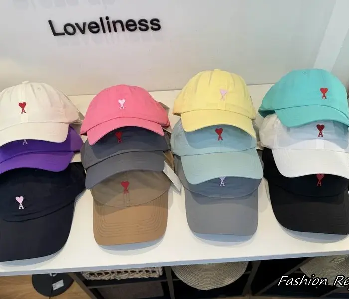 AMI Paris Minimalist Heart Emblem Cap In Different Colors