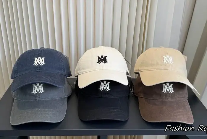 AMIRI Small MA Logo Canvas Cap In Different Colors