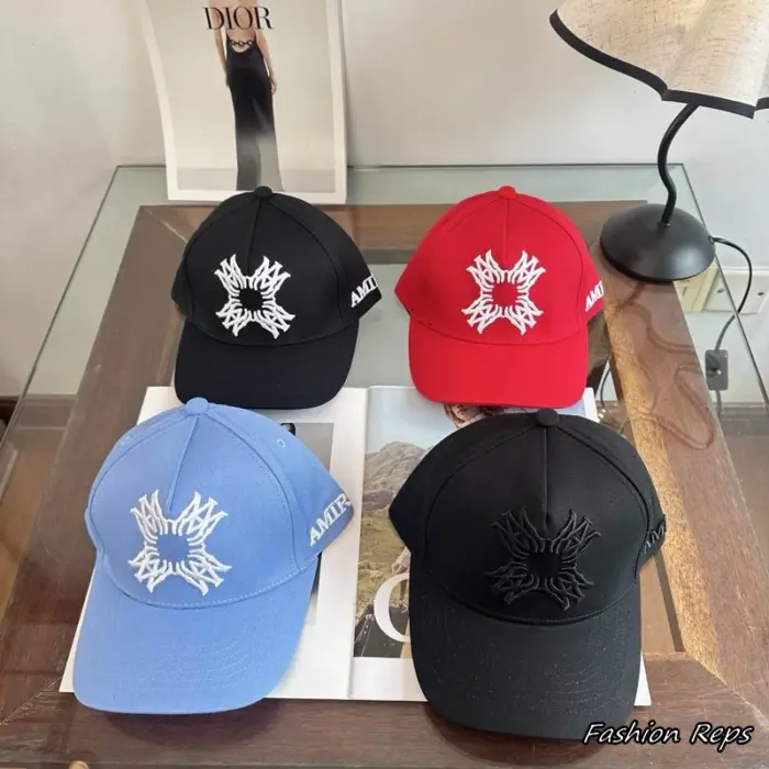 AMIRI Quad MA Monogram Canvas Cap In Different Colors