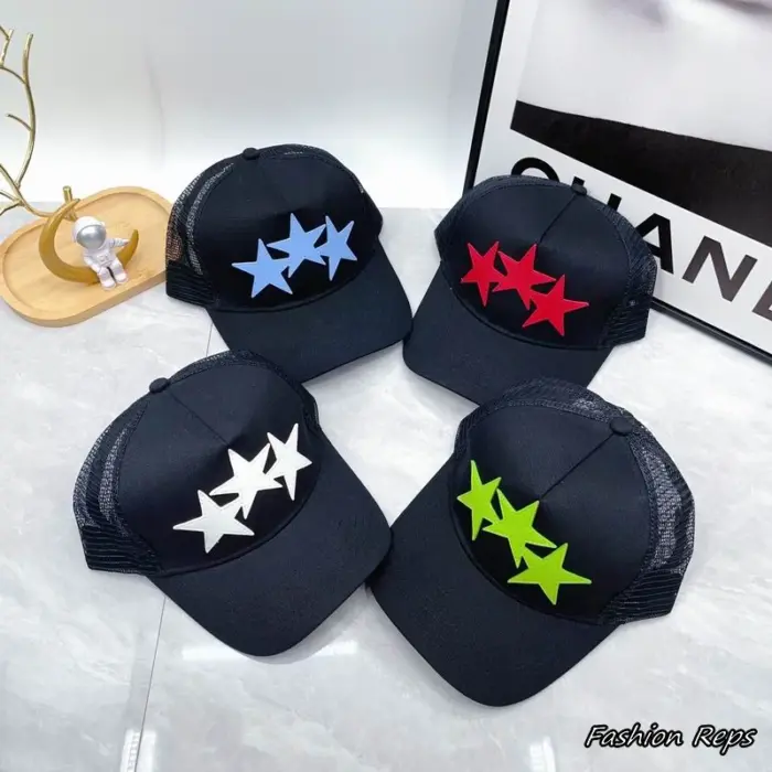 AMIRI Three Star Trucker Cap In Different Colors
