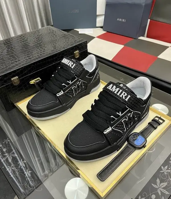 AMIRI MA 1 Black Low Top Sneakers