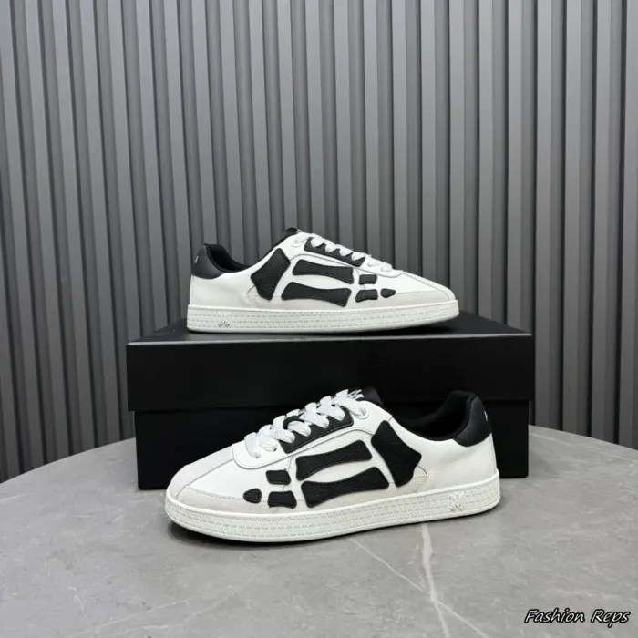 AMIRI Pacific Bones Low Top Sneakers