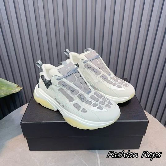 Amiri Grey Bone Runner Sneaker