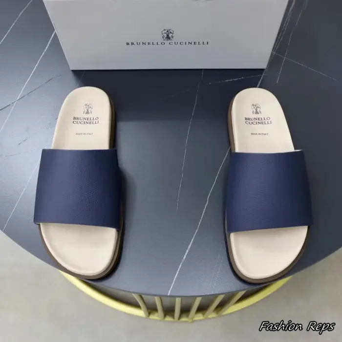 Brunello Cucinelli Slip On Sliders In Multiple Colors