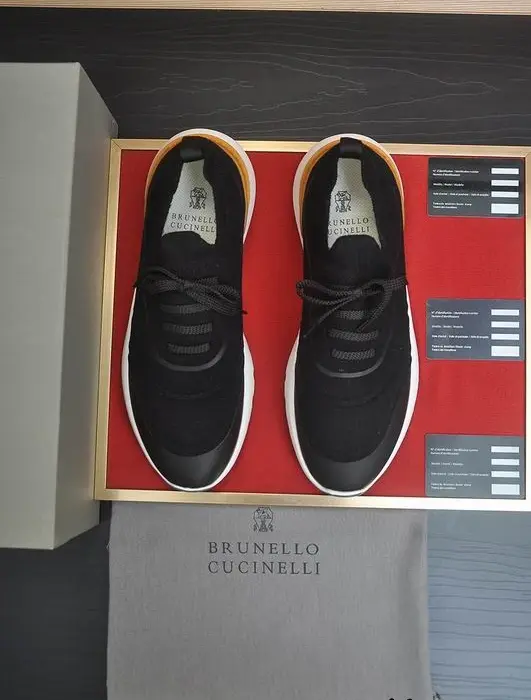 Brunello Cucinelli Low Top Knit Sneakers In 2 Colors