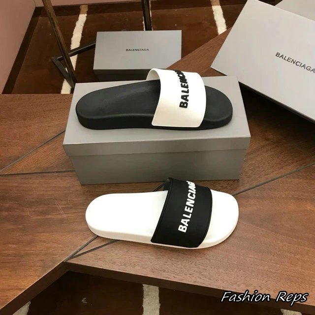 Balenciaga Women’s Sliders With Strap & Brand’s Logo