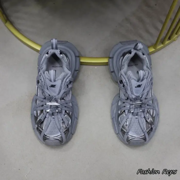 Balenciaga Lace Sneakers In Grey