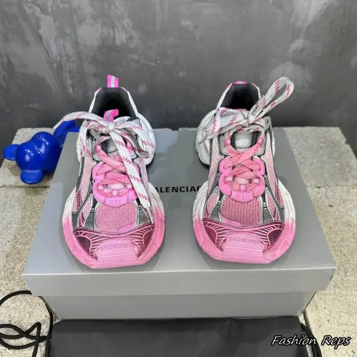 Balenciaga Sneakers In Pink & Grey Color