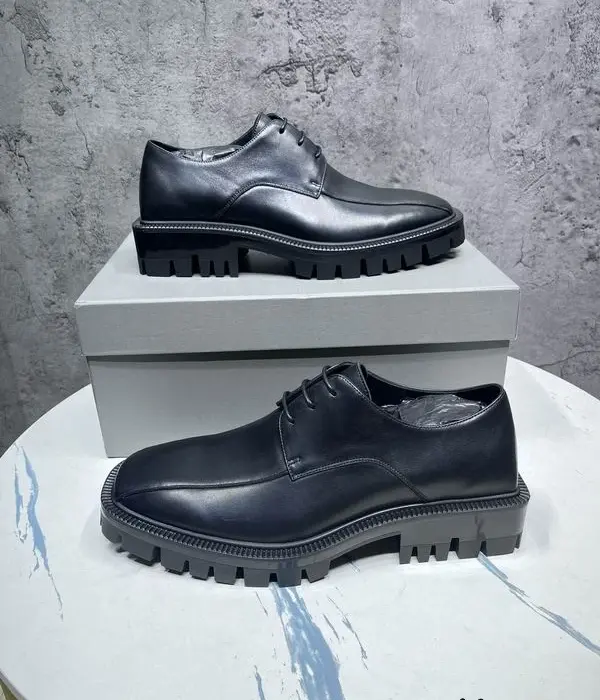 Balenciaga Men's Square Toe Chunky Derby Shoes