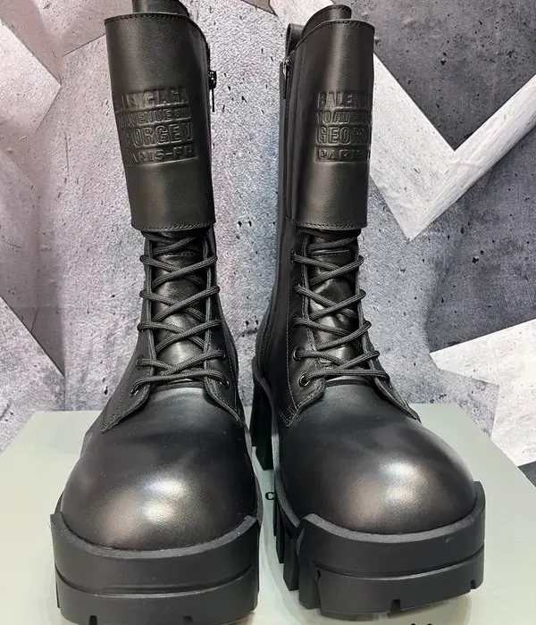 Balenciaga Chunky Platform Combat Boots