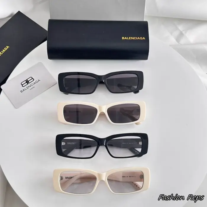 Balenciaga Dynasty Rectangle Sunglasses In Different Colors