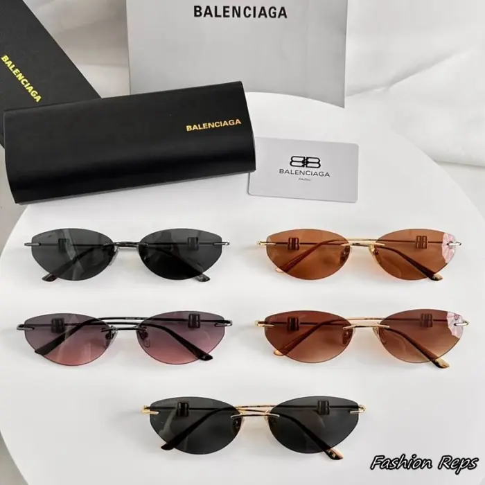 Balenciaga Dynasty Rimless Metal Sunglasses In Different Colors