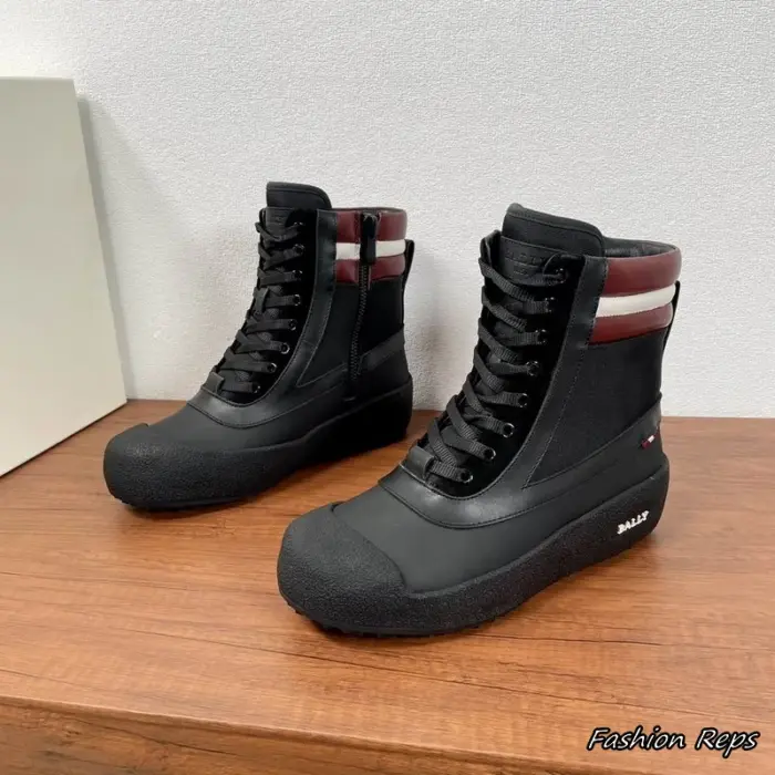 Bally Croker Shearling Lined Boots In Black