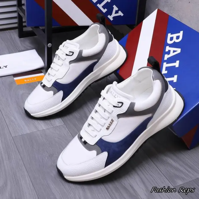 Bally Men's Holden Sneakers With Blue Suede