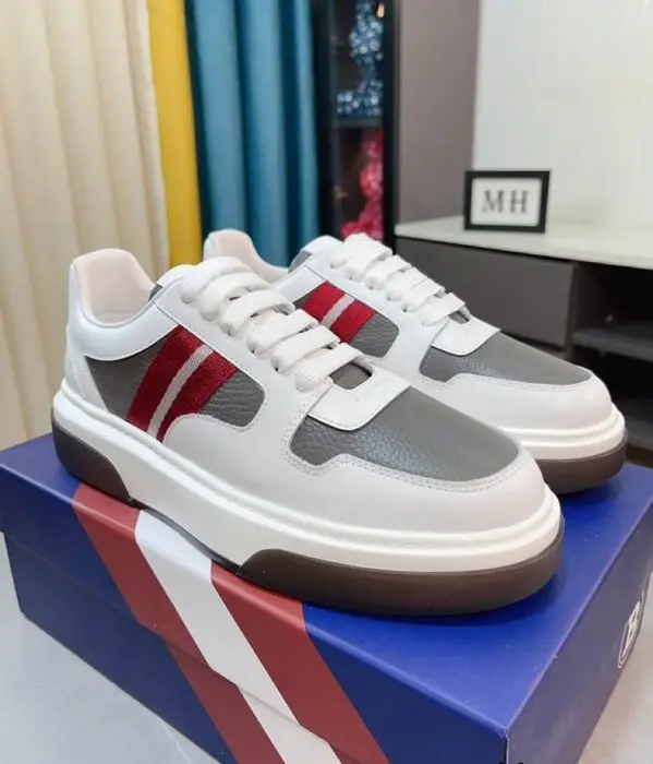 Bally Rebby Sneakers With Signature Red & White Striped Side Detail In Multiple Colors