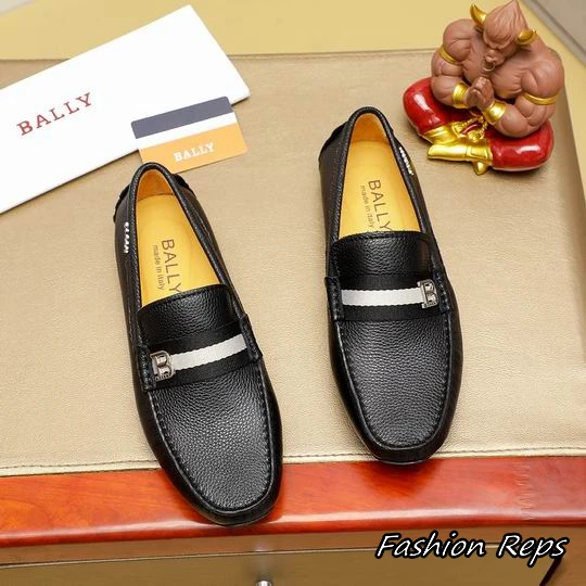 Bally Slip On Loafers With Metallic B Logo Buckle In 2 Colors