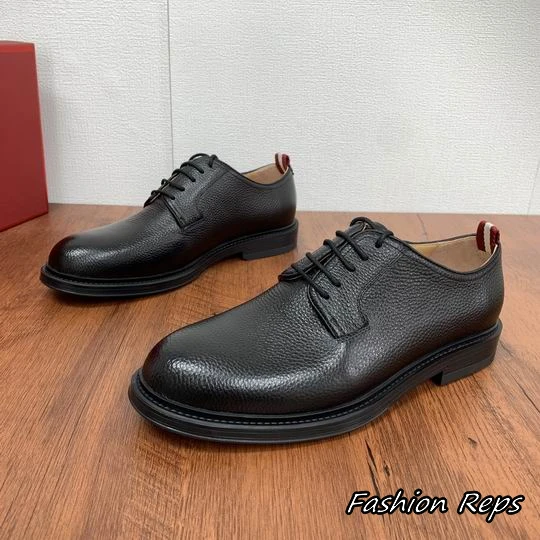 Bally Pebble Grain Derby Shoes