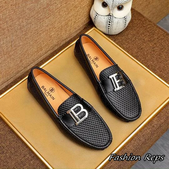 Balmain Loafer With Silver Tone B Logo