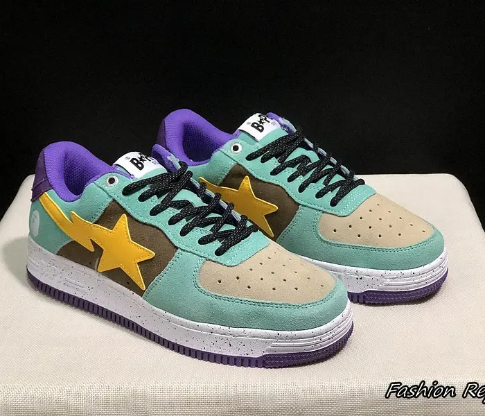 Bape A Bathing Ape STA Sneakers With Striking Yellow STA Logo