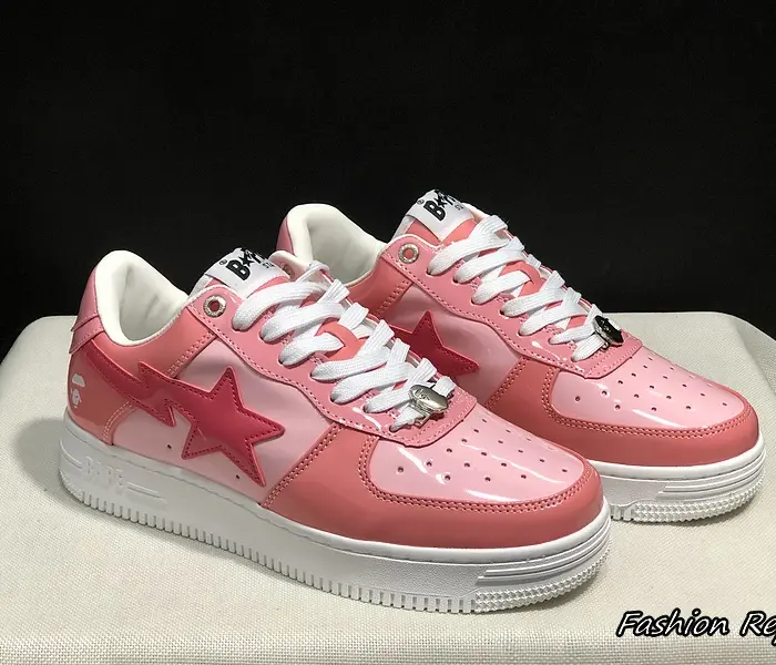 Bape A Bathing Ape STA Low Combo Pink Sneakers