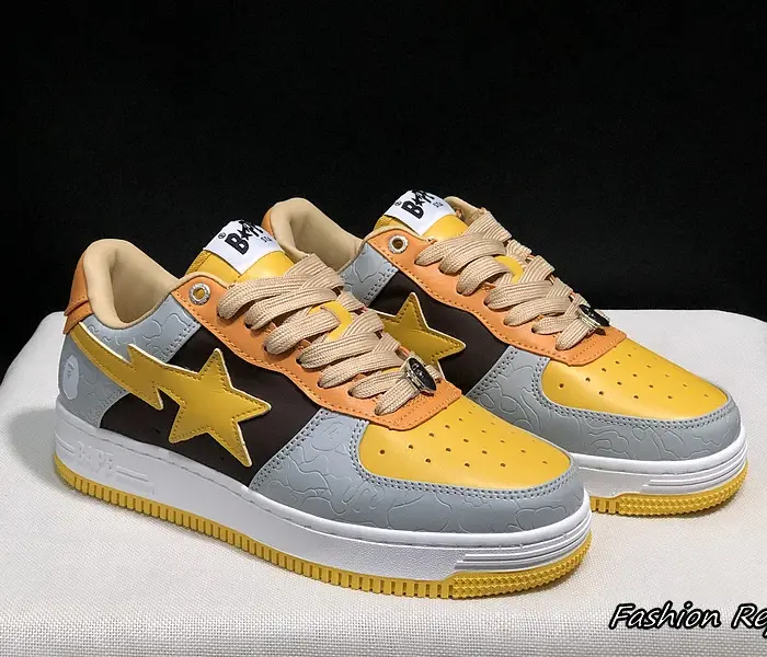 Bape A Bathing Ape Sta Sneakers With Signature Branded Lace Lock Hardware