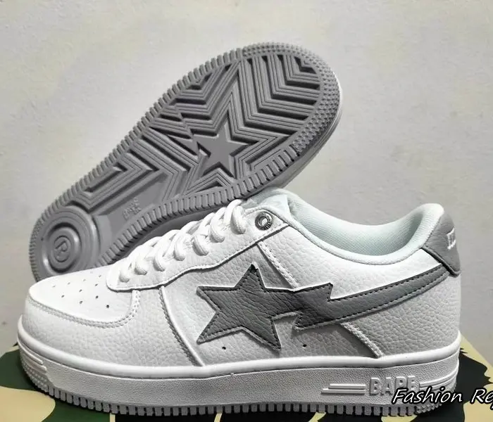 Bape A Bathing Ape Sta Low Top Sneakers With Signature Shooting Star Logo In 2 Colors