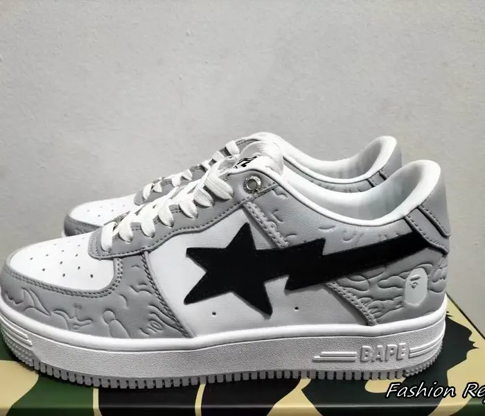 Bape A Bathing Ape Sta Men's Low Sneakers With Contrasting Star Logo In Multiple Colors
