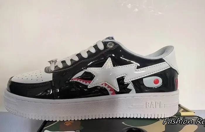 Bape A Bathing Ape Sta Low M2 Shark Patent Sneakers In Multiple Colors