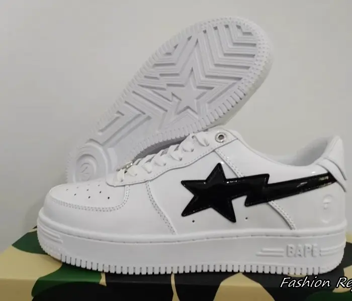 Bape A Bathing Ape Sta Low Top Patent Sneakers In Different Colors