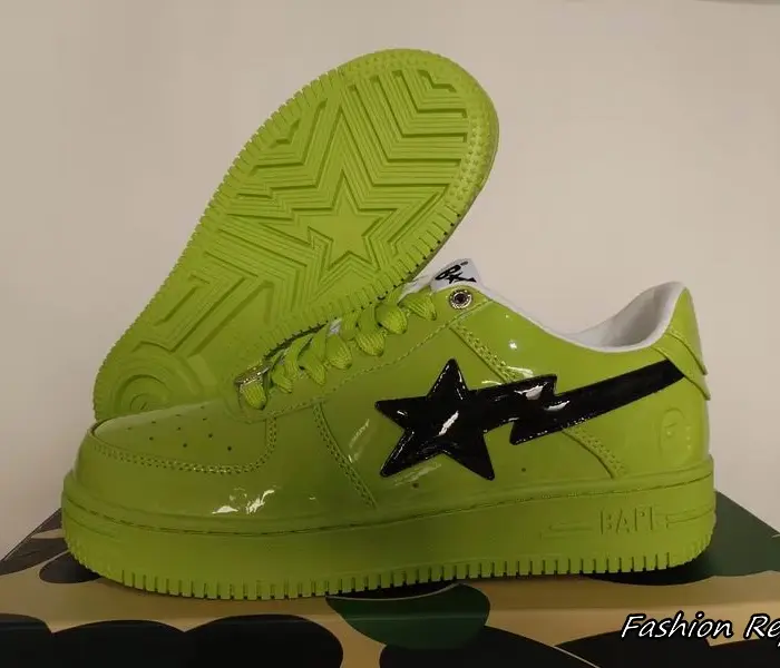 Bape A Bathing Ape Sta Low Top Sneakers With Star Patterned Tread In 2 Colors