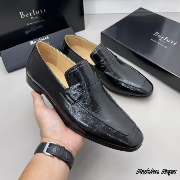 Berluti Andy Démesure Metallic Loafers In Different Colors