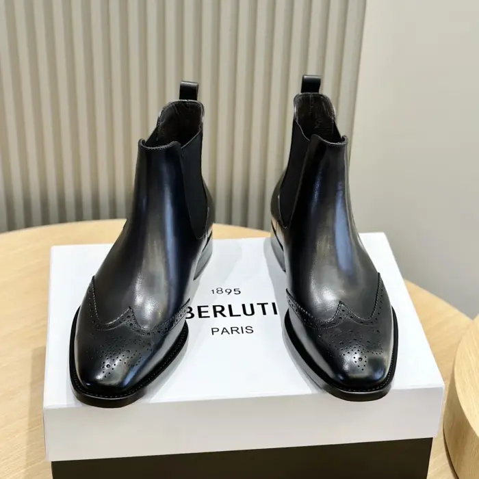 Berluti Caractere Capri Chelsea Boots In 2 Colors