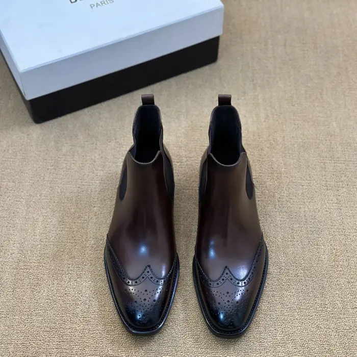 Berluti Wingtip Brogue Chelsea Boots In 2 Colors