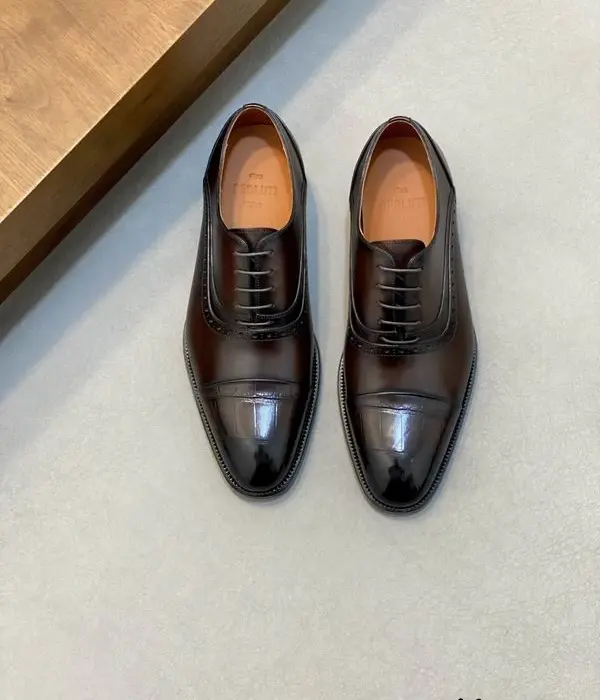 Berluti Alessandro 1895 Wingtip Oxford Dress Shoes In Dark Brown