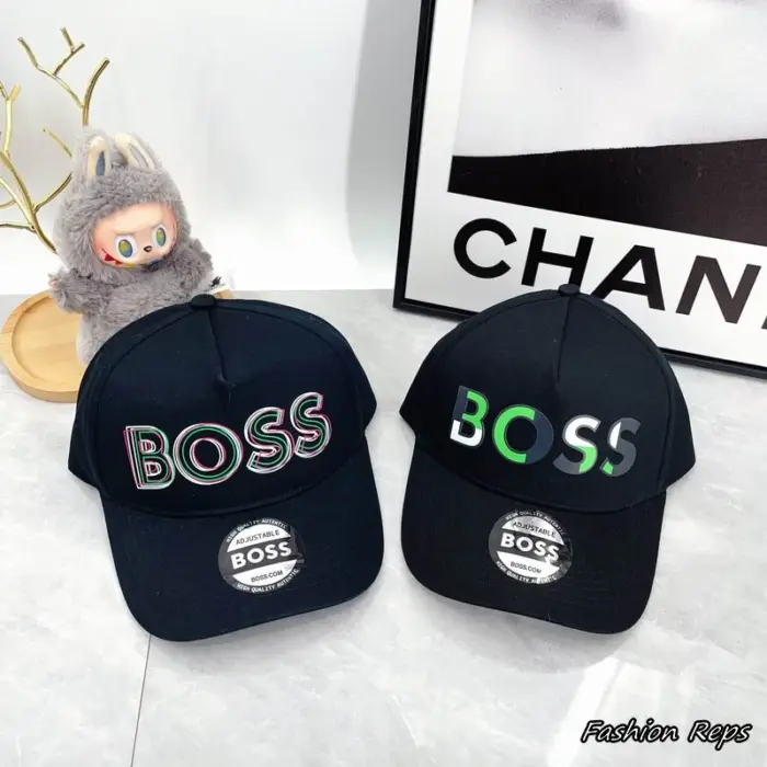 BOSS Graphic Embroidered Cotton Baseball Cap In 2 Colors