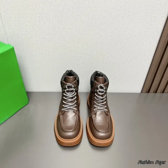 Bottega Veneta Lace Up Ankle Boots With Chunky Gum Outsole In Different Colors
