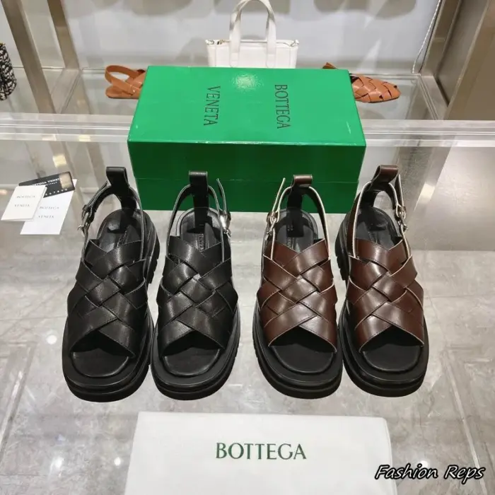Bottega Veneta Lug Strap Sandals With Chunky Micro Outsole In 2 Colors