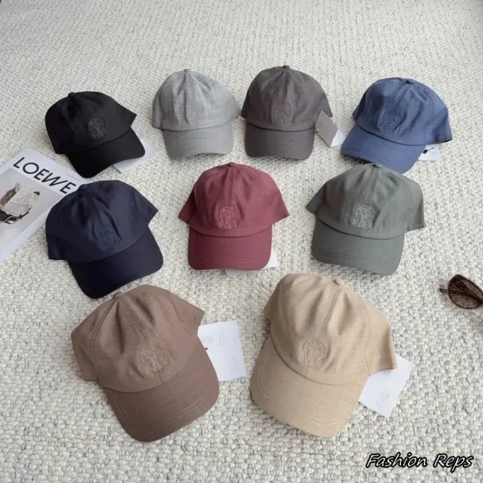 Brunello Cucinelli Quiet Luxury Solomeo Crest Linen Cap In Multiple Colors