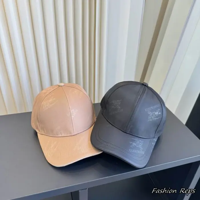 Burberry EKD Jacquard Silk Blend Baseball Cap In 2 Colors