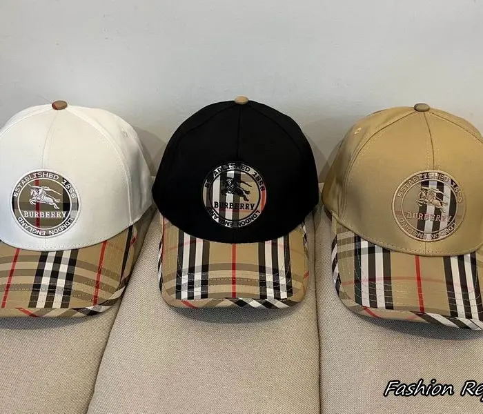 Burberry Prorsum Knight Crest Patch Vintage Check Visor Baseball Cap In Multiple Colors