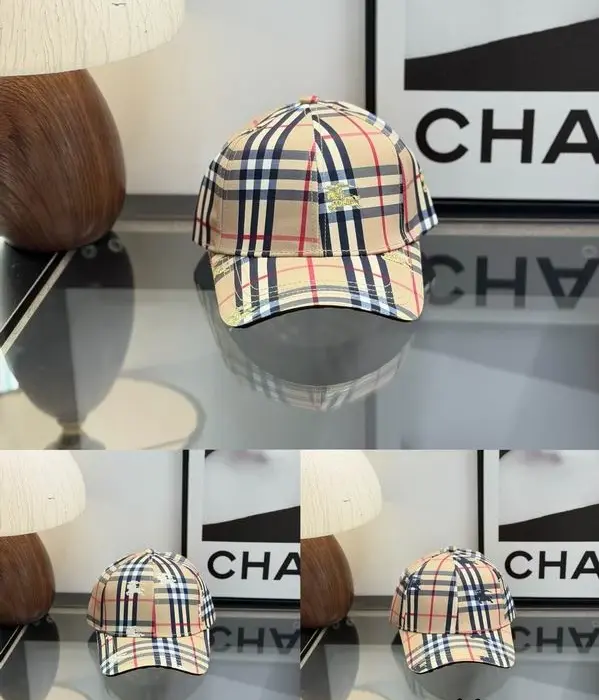 Burberry Mini Embroidered EKD Vintage Check Baseball Cap In Multiple Colors
